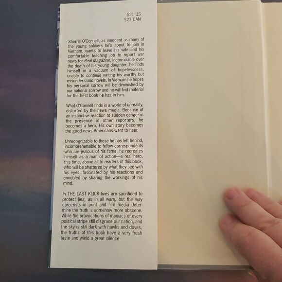 Vintage Book "The Last Klick" by Robert Flynn - 1994 (Vietnam War) - Picture 5 of 8